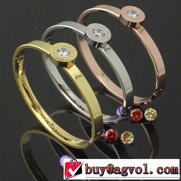 秋冬 2014 bvlgari ブルガリ ダイヤモンド 英字バングル 3色可選
