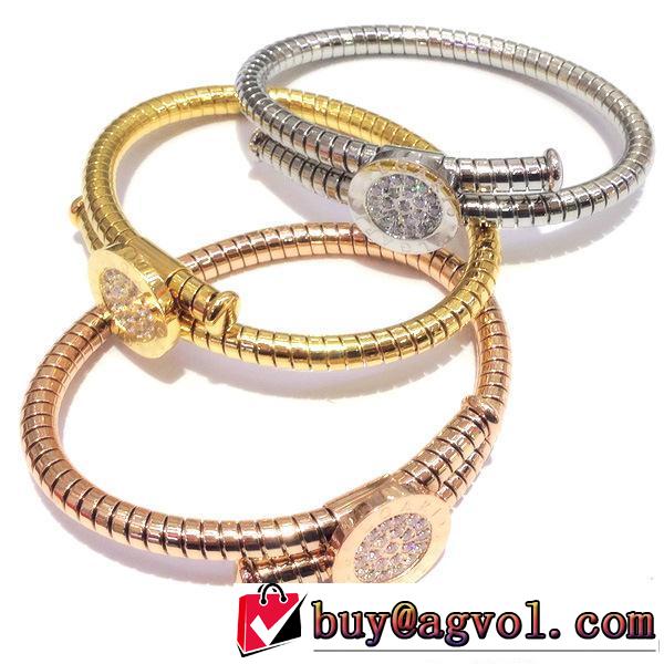 秋冬 2014 bvlgari ブルガリ お買得 ダイヤモンドバングル 3色可選
