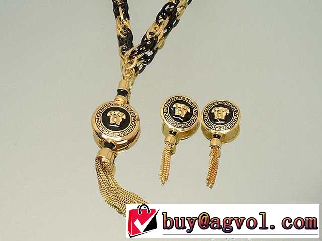 2014 秋冬 超レア セット versace ヴェルサーチ ペンダントトップ/ピアス 2色可選
