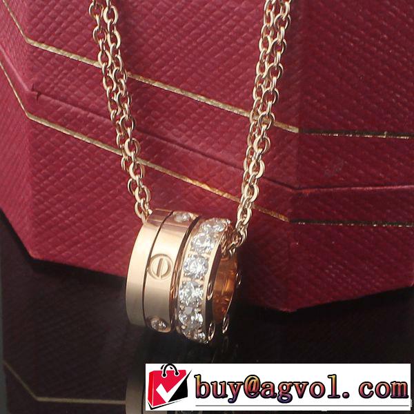 秋冬 2014 格安！cartier カルティエ ユニセックス ダイヤモンドネックレス