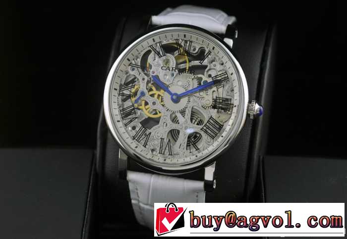  男性用腕時計 半自動卷  cartier カルティエ 日本製クオーツ 2針  44mm  メンズ腕時計
