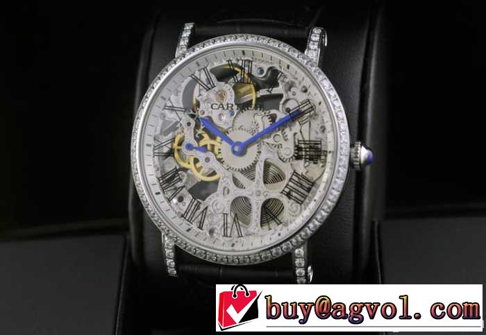  男性用腕時計 半自動卷 cartier カルティエ 日本製クオーツ 2針 44mm メンズ腕時計