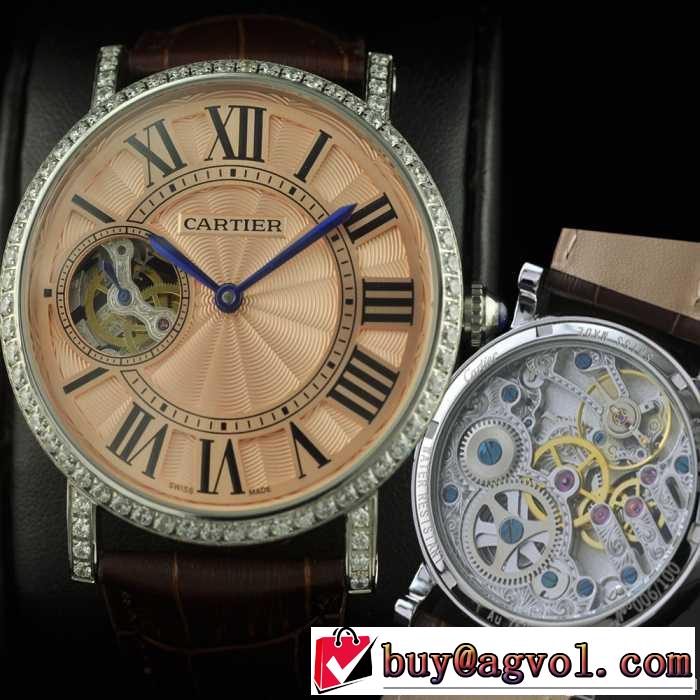  男性用腕時計 半自動卷 cartier カルティエ 日本製クオーツ 2針 44mm メンズ腕時計