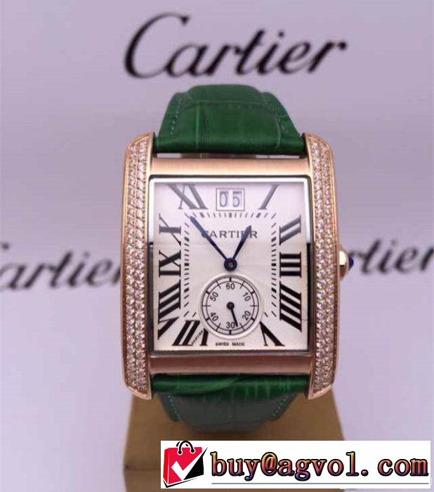 2014秋冬 cartier カルティエ 首胸ロゴ 腕時計