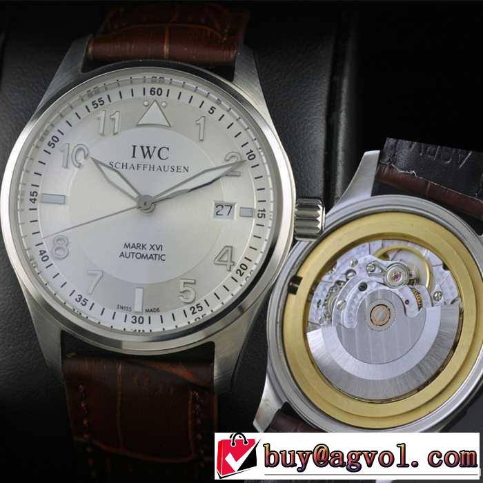 日付表示 新入荷 スイスムーブメント 3針  自動巻き    男性用腕時計 iwc クオーツ メンズ腕時計