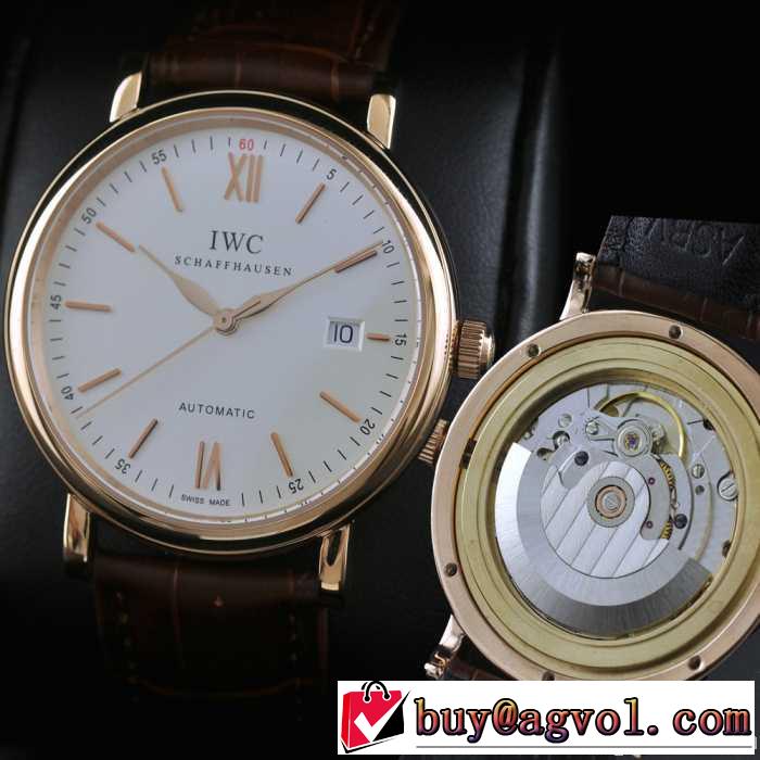 新入荷 スイスムーブメント 3針  自動巻き 日付表示 夜光効果  男性用腕時計 iwc クオーツ メンズ腕時計