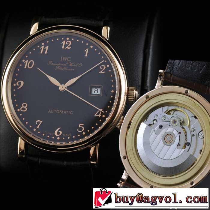 新入荷 スイスムーブメント 3針  自動巻き 日付表示 夜光効果  男性用腕時計 iwc クオーツ メンズ腕時計