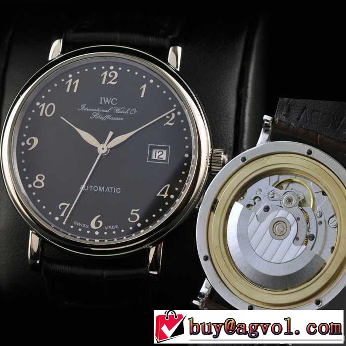 夜光効果   大人気 スイスムーブメント 3針  自動巻き 日付表示   男性用腕時計 iwc クオーツ メンズ腕時計