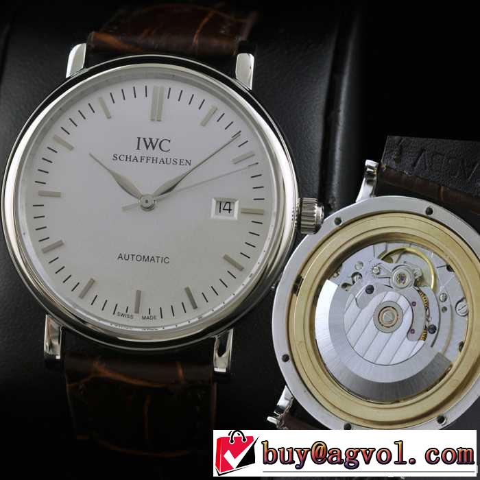 大人気  スイスムーブメント 3針  自動巻き 日付表示 夜光効果  男性用腕時計 iwc クオーツ メンズ腕時計