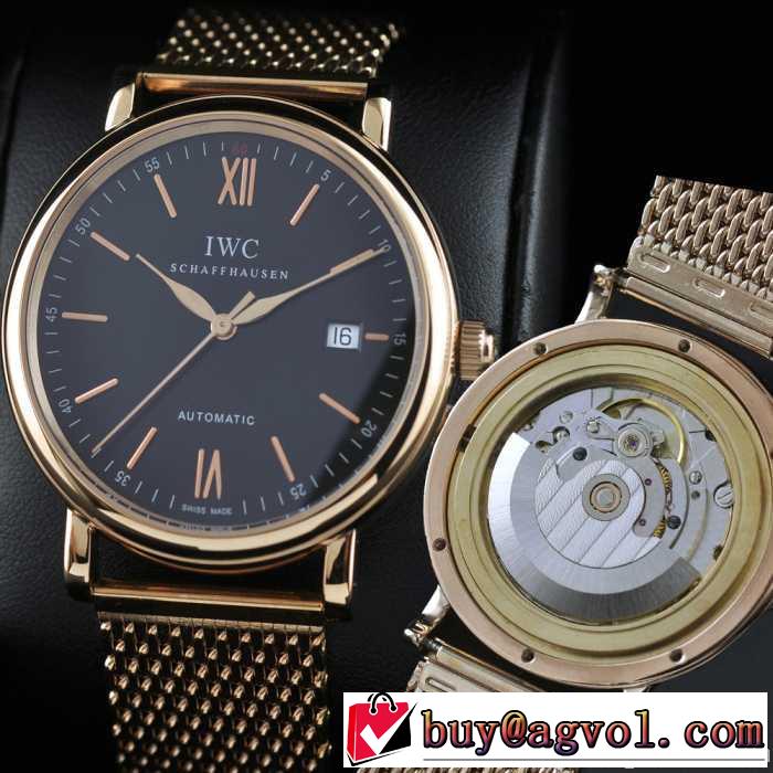 スイスムーブメント 3針  自動巻き 日付表示 夜光効果  男性用腕時計 iwc クオーツ メンズ腕時計