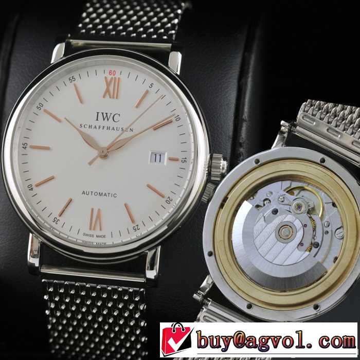 夜光効果   大人気 スイスムーブメント 3針  自動巻き 日付表示   男性用腕時計 iwc クオーツ メンズ腕時計