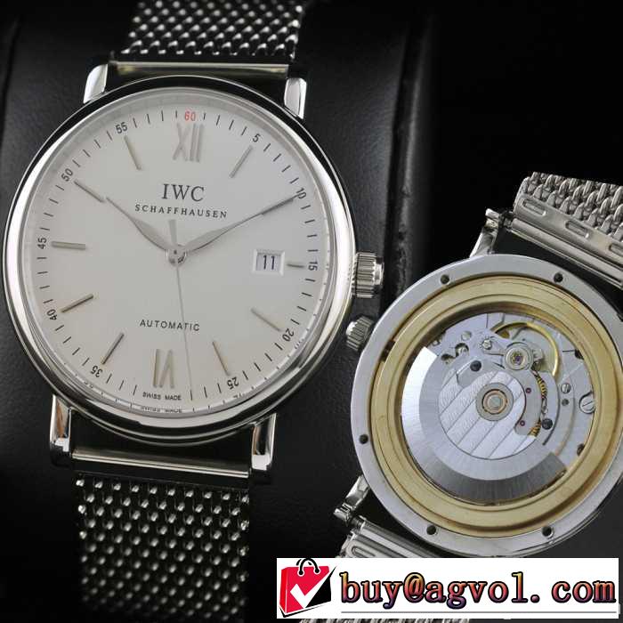 大人気  スイスムーブメント 3針  自動巻き 日付表示 夜光効果  男性用腕時計 iwc クオーツ メンズ腕時計