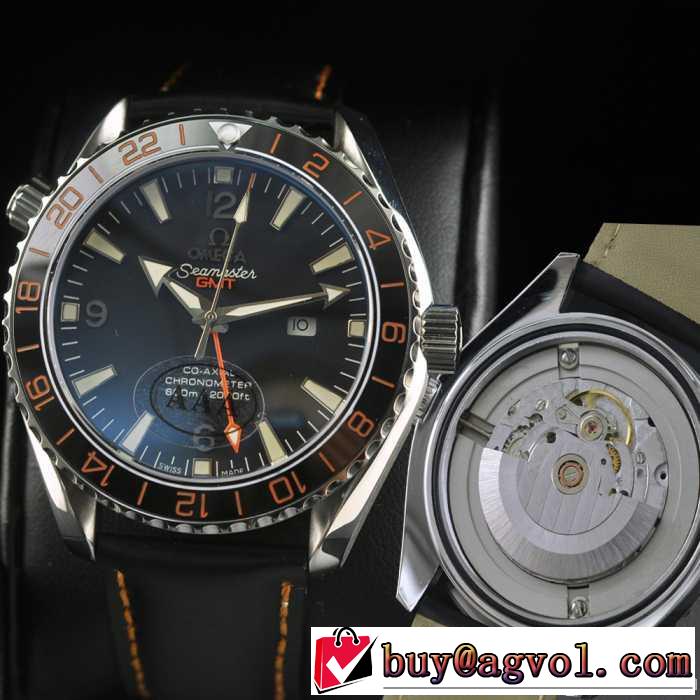 半自動卷 日本製クオーツ 2針 男性用腕時計 omega オメガ  メンズ腕時計