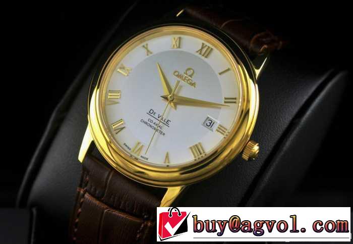 半自動卷 日本製クオーツ 2針 男性用腕時計 omega オメガ  メンズ腕時計