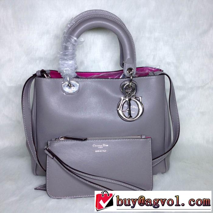 DIOR ディオール 2014 希少 レディースハンドバッグ ショルダーベルト付8001