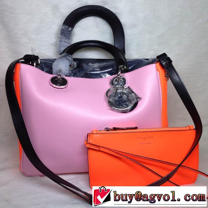 DIOR ディオール 2014 存在感◎ レディースハンドバッグ ショルダーベルト付8002