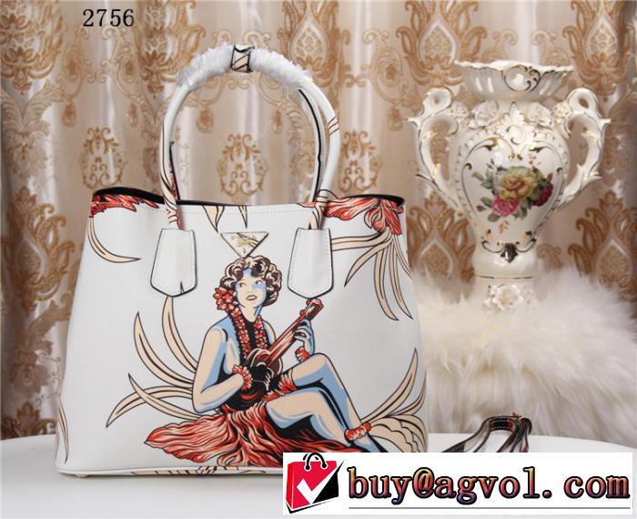 2014 ◆モデル愛用◆ prada プラダ 収納力最高 手持ち&ショルダー掛け 2756
