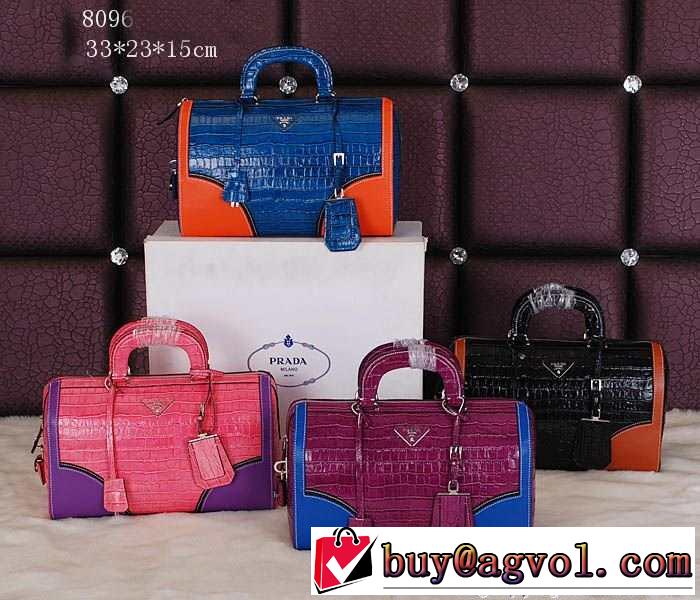 PRADA プラダ 2014 秋冬 贈り物にも◎ レディースハンドバッグ 4色可選 8096
