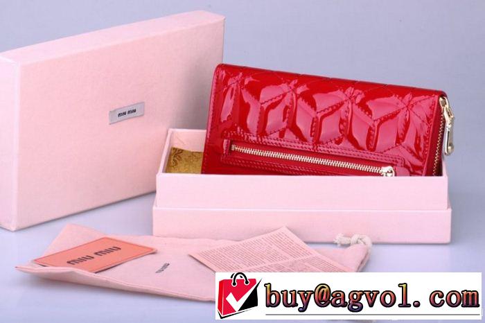 2014秋冬 【激安】 miumiu ミュウミュウ レディース長財布
