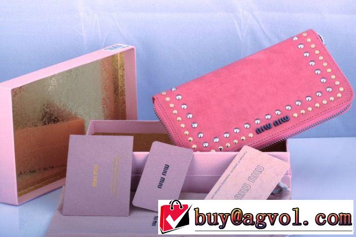 2014秋冬 miumiu ミュウミュウ【激安】レディース長財布