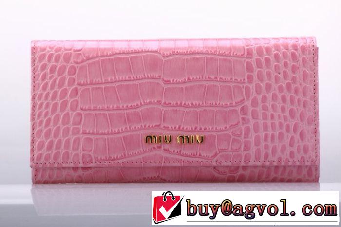 2014秋冬 miumiu ミュウミュウ 超レア レディース長財布