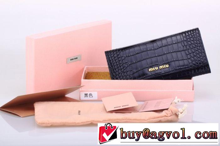 2014秋冬 miumiu ミュウミュウ 新入荷 レディース長財布