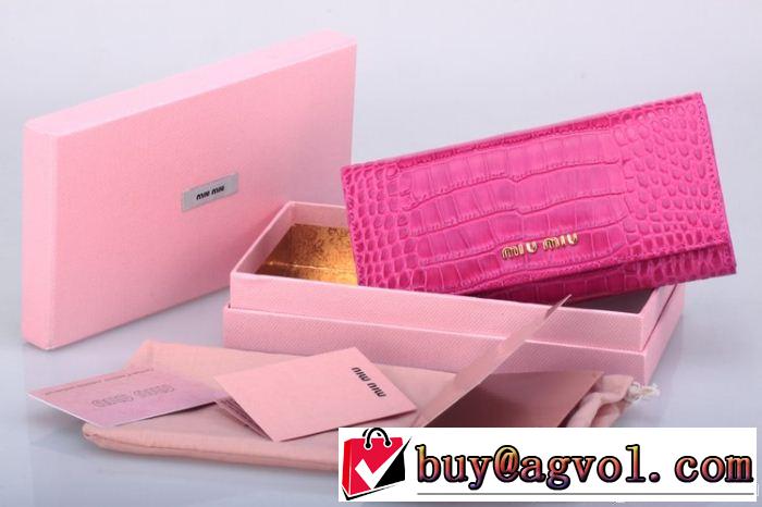 2014秋冬 miumiu ミュウミュウ 個性派 レディース長財布