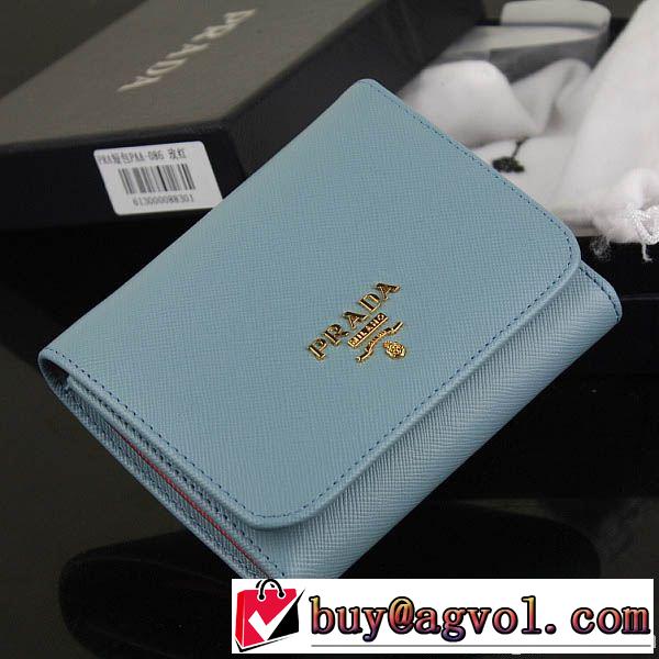 超人気美品◆ 2014 prada プラダース長財布