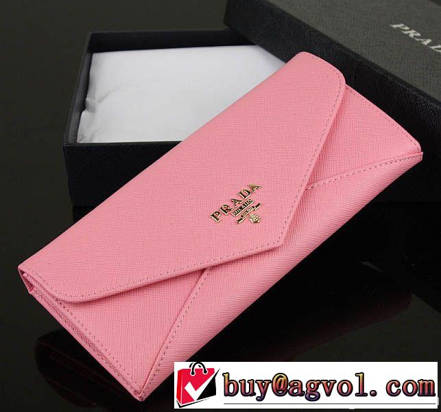 超人気美品◆ 2014 prada プラダース長財布