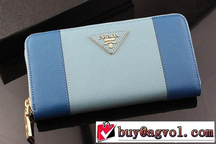 超人気美品◆ 2014 prada プラダース長財布