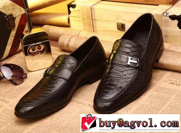 秋冬 2014 hermes エルメス 人気激売れ ビジネスシューズ 2色可選