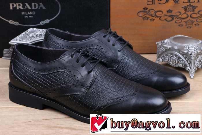 2014 prada プラダ sale!今季 ビジネスシューズ 2色可選