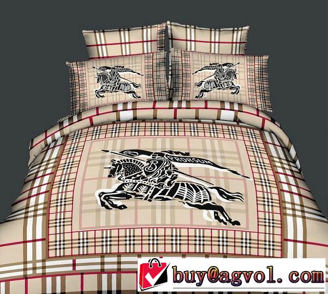 秋冬 burberry バーバリー 2014 高級感演出 ユーロデザイン 寝具セット 布団カバー 4点セット