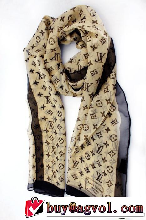 秋冬 2014 首胸ロゴ louis vuitton ルイ ヴィトン おしゃれな シルク 女性用スカーフ3色可選
