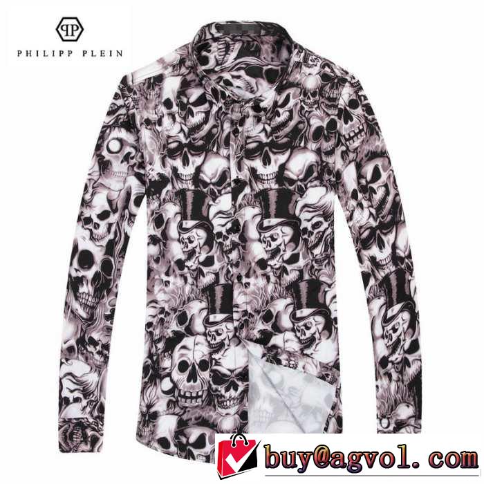 2014秋冬 スタイリッシュなデザイン philipp plein フィリッププレイン 長袖シャツ