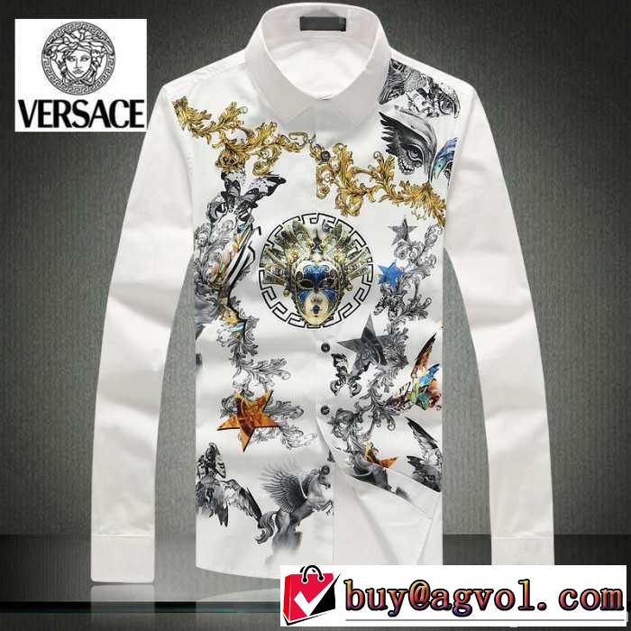 優しいフィット感 2014秋冬versace ヴェルサーチ 長袖シャツ