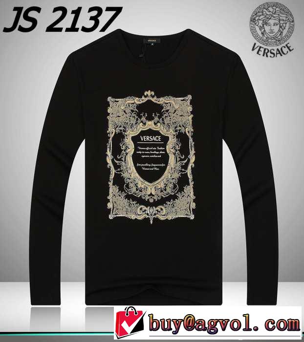 2014秋冬 超人気美品◆ versace ヴェルサーチ 長袖tシャツ 3色可選