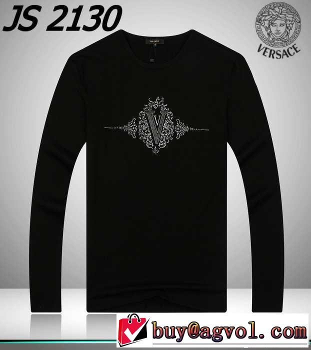 2014秋冬 人気が爆発 versace ヴェルサーチ 長袖tシャツ 2色可選