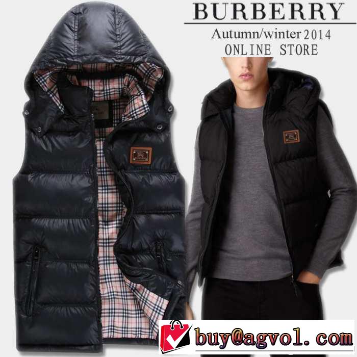 個性派 2014秋冬 burberry バーバリー ダウンベスト 防寒 ゆったりとしたサイズ感 3色可選
