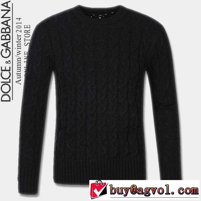 2014秋冬 首胸ロゴ dolce&gabbana ドルチェ＆ガッバーナ セーター 3色可選