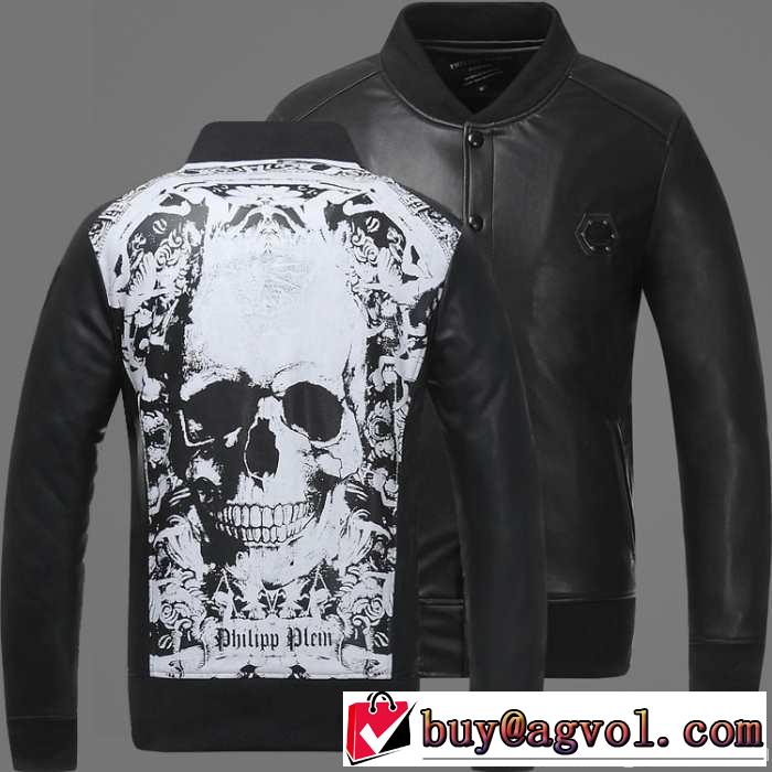 値下げ！ 2014秋冬 philipp plein フィリッププレ 革ジャンパー