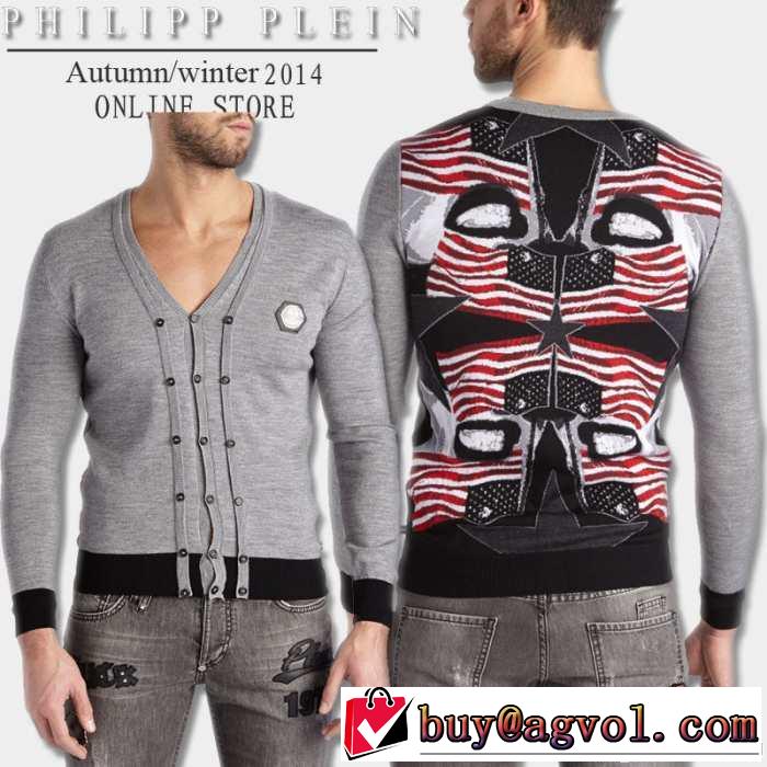 めちゃくちゃお得 2014秋冬 philipp plein フィリッププレイン ニットウェア