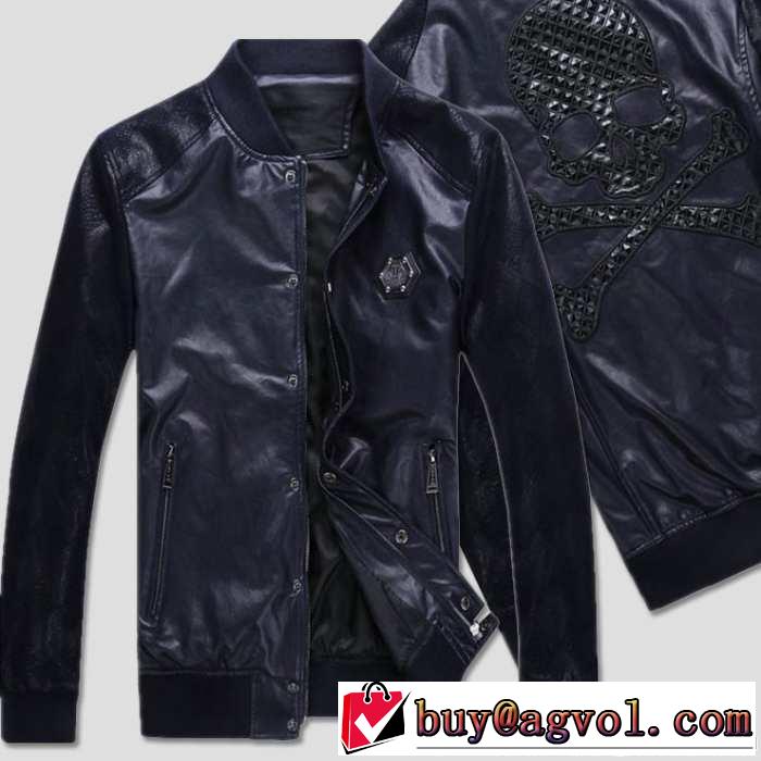 ★新作セール 2014秋冬 philipp plein フィリッププレイン 革ジャケット