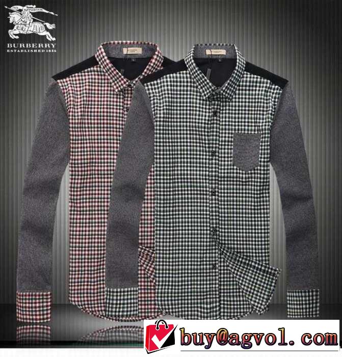 2014秋冬 個性派 burberry バーバリー 長袖シャツ 2色可選