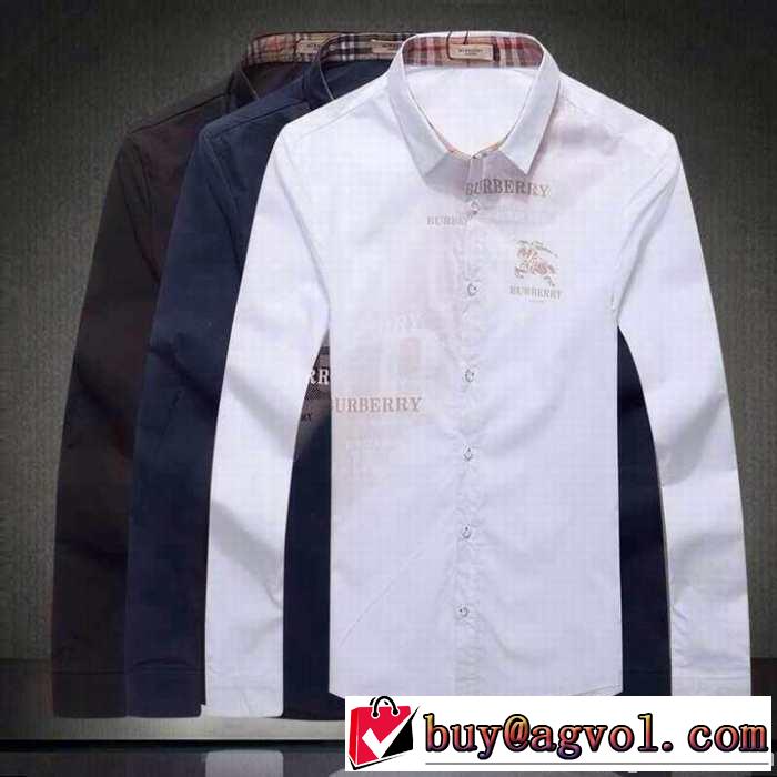 2014秋冬 高級感溢れるデザイン burberry バーバリー 長袖シャツ 3色可選