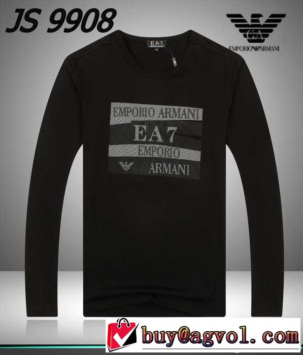 2014秋冬 贈り物にも◎ armani アルマーニ 長袖 tシャツ 3色可選