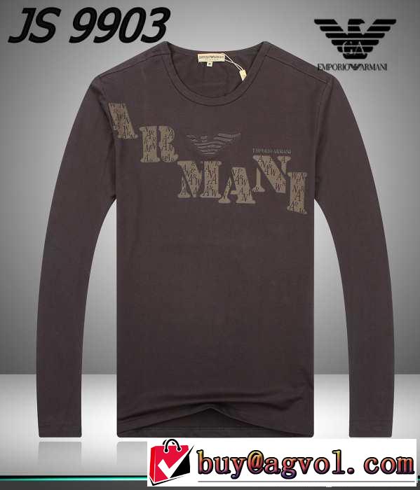 2014秋冬 超レア armani アルマーニ 長袖 tシャツ 3色可選