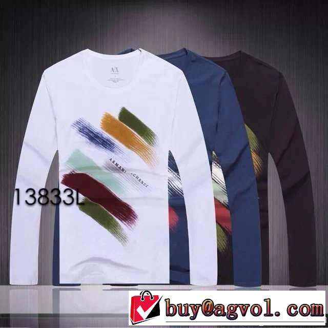 2014秋冬 armani アルマーニ 格安！ 長袖 tシャツ 3色可選