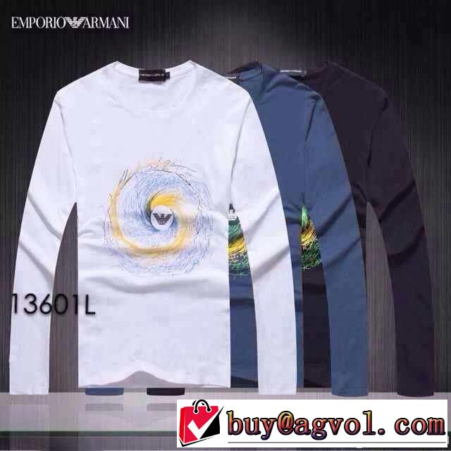 2014秋冬 armani アルマーニ 値下げ！長袖 tシャツ 3色可選