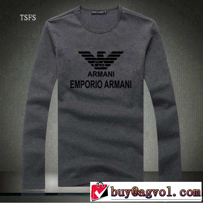 2014秋冬 首胸ロゴ armani アルマーニ 長袖 tシャツ